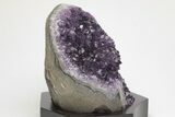 Amethyst Cluster With Wood Base - Uruguay #200003-1